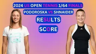 Diana Shnaider vs Nadia Podoroska Results & Score 2024 WTA US Open Tennis 1/64-Finals