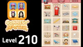 Connect Master Match Puzzle level 210 hard level Guide Walkthrough Solution