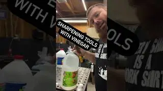 Sharpening old tools with vinegar 