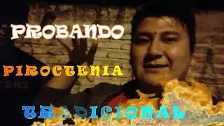Probando pirotecnia tradicional