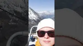 Подъем на Чегет. под весёлую мелодию)