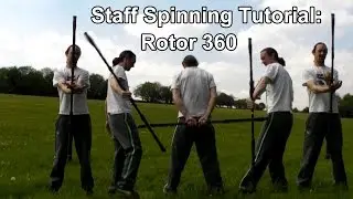 Fire Staff Spinning Tutorial: Rotor 360