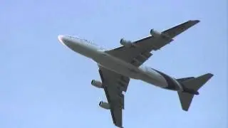 747-400 thai airways HS-TGR heathrow approach
