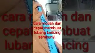 cara membuat lubang kancing sembunyi #shrots