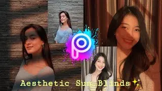 Cara Mengedit foto menggunakan picsart efek sun blinds keren dan mudah