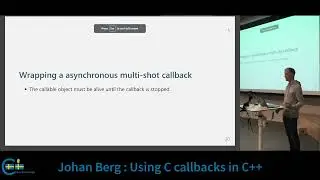 Johan Berg : Using C callbacks in C++