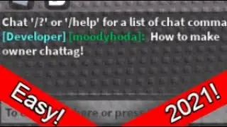 How to Make chattag In roblox studio! (Owner/developer) | works 2021