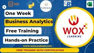 Business Analytics One Week Training Day 3| Tableau Dashboard and Storytelling| Wox Learning