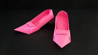 Como fazer ORIGAMI de SAPATO DE SALTO