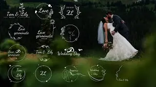 15 Wedding Text Green Screen | FREE Wedding Title Green Screen | Floral Titles Animation (Part 2)