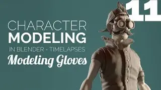 Character Modeling in Blender - 11 Modeling Gloves