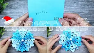 DIY | Christmas Home decore idea | Handmade affordable snow flake | 3D paper snow flake | #anycrafts