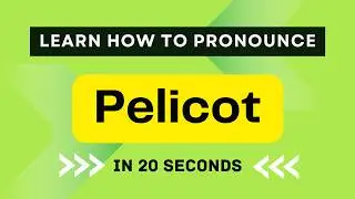 Learn how to pronounce Pelicot (French/France)? - Pronounce Names