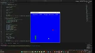 Snake game in Visual Studio Code app