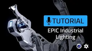 Fast & Effective Product Lighting | Sci-Fi Industrial Robot Arm | Cinema4D & Octane Render