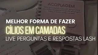 Melhor forma de fazer isolamento em casadas! Live perguntas e respostas lash!