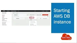 9a.Starting an Amazon RDS DB instance that was previously stopped