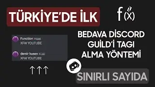 TÜRKİYEDE İLK!! ÜCRETSİZ DİSCORD GUİLD TAG ALIMI #discord #dc
