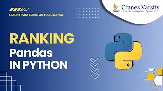 Mastering Ranking  Pandas in Python⏐ Python tutorial⏐ Cranes Varsity⏐ Python Beginners  Tutorial