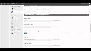 Creating/Setting Menu navigation