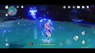 Kokomi walking on water | genshin impact 3.2 to 3.3