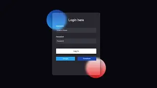 how to create transparent login form in html and css | transparent login form