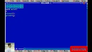 Print Hello world in C programming language