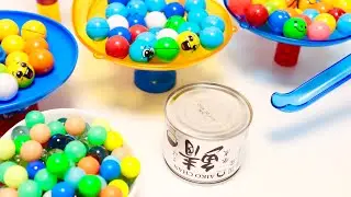 Marble Run Race ASMR Can jump course Good sound ♪