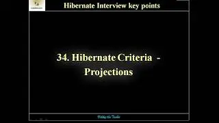 HB34. Hibernate Criteria - Projections