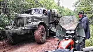 Зил 131 и Зил 157 таёжная дорога Боровой-Лесной
