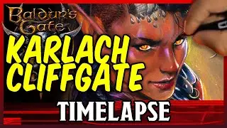 Hot Mama Karlach  | Baldur's Gate 3 Art Timelapse