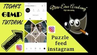 GIMP TUTORIAL - PUZZLE FEED INSTAGRAM FACILISSIMOOOOO!!