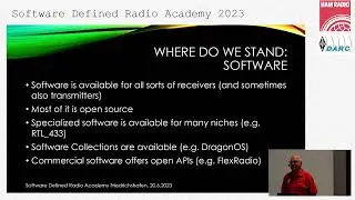 SDRA'23 - 02 - Andreas Spiess, HB9BLA: SDR-A Keynote. SDR: What is next ?
