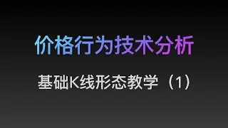 [Steven]价格行为基础教学, 认识K线形态 01  Price Action
