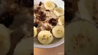Easy Infused Banana, and Raisins Oatmeal Recipe💨