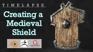 Creating a Medieval Shield - Blender | Zbrush | Substance Painter [Timelapse]
