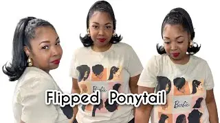 FLIPPED PONYTAIL| Freetress Equal Lite Ponytail Barbie 12
