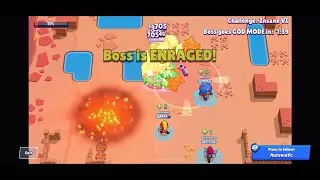 BUG BRAWL STARS| GLITCH EL PRIMO GADGET FAIL!!...?(FIGHT BOSS INSANE VI)