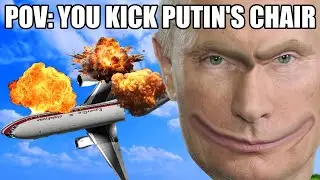 Putin goes on a plane...