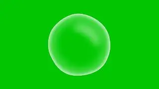 White Floating Bubble Animation Loop | Green Screen | 4K | 60FPS | Free Download