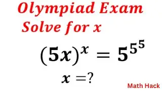 A Beautiful Exponential Equation Problem | Solve for x.
