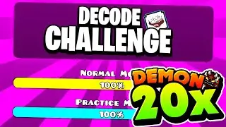 ¡¡¡COMPLETANDO UN NIVEL DEMON DIFÍCIL 20 VECES EN GEOMETRY DASH!!!