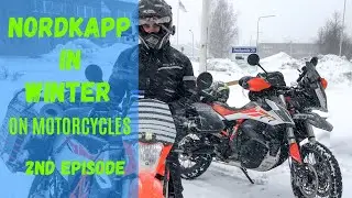 Nordkapp in Winter on Motorcycles - Episode 2