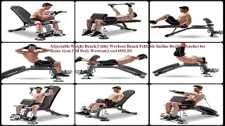 Adjustable Weight Bench,Utility Workout Bench Foldable Incline Decline Benches for Home Gym