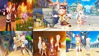 Genshin impact - Date Diona - Fazendo todos finais e todos caminhos