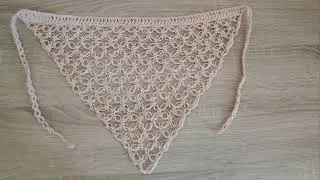 Bandana ponto segredo de crochê 