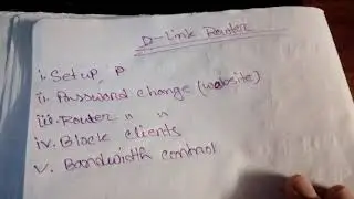 D-Link Router Setup,password change,Clients Block,Bandwidth Control