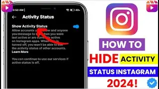 How To Turn Off Active Status On Instagram 2024 | Instagram Show Activity Status Option Not Showing