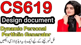How to make design document  cs619 project  DPPG (Dynamic Personal Portfolio Generator)