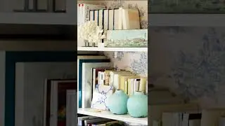 Decoración de estantes o repisas. Diseño de interiores #interiordesign #homedecor #danaramos